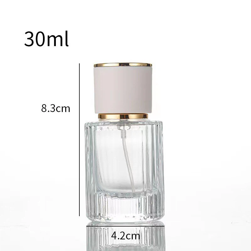 Sunshine Luxury Wholesale Customized Empty Cosmetic Packaging Container 30ml 50ml 100ml Perfume Glass Bottle