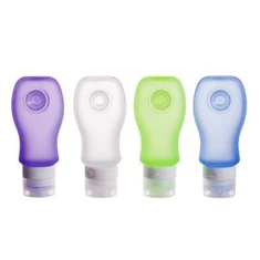 Velká sada průhledných cestovních lahví